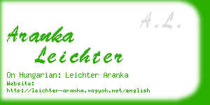 aranka leichter business card